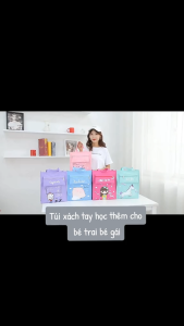 Túi đeo vai đi học thêm cho bé kèm ngăn bút