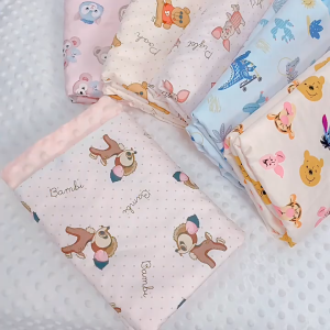 ผ้าห่ม ปุ่มดอทมิงค์ เนื้อผ้าคอตตอล ขนาด 75*110CM เนื้อผ้านุ่ม มีสองด้าน ปุ่มบนเนื้อผ้าเสริมสร้างพัฒนาการของเด็ก