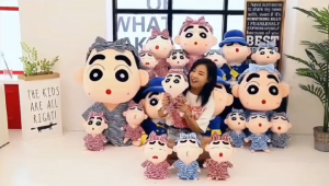 Bathrobe Crayon Shin-chan doll dress up doll plush toy pillow sleeping doll for girl birthday gift F-148