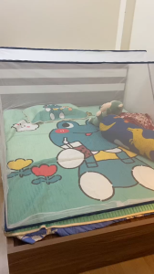 { GIÁ SỈ} Màn xếp màn gấp  thông minh khung INOX NHỰA   kèm túi đựng dễ dàng mang theo