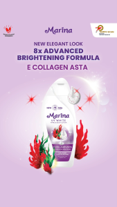 Marina UV White Hand & Body Lotion E Collagen Astaxanthin [460 ml / 2 pcs] - Exp : 06.2027