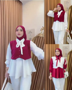 Baju Kemerdekaan 2024 Dewasa Blus Wanita