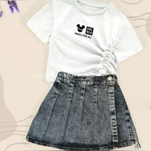 Setelan Rok Rample Fashionable Anak Perempuan