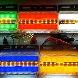 1ชิ้น ไฟข้างรถ 24V LED ไฟราวข้าง ไฟส่องพื้น ไฟเลี้ยววิ่งรถบรรทุก รถพ่วง หรือรุ่นทั่วไป (Flag)