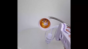 Clamp Fleksibel Fitting lampu E27 Kap Lampu Meja Jepit + Saklar On Off