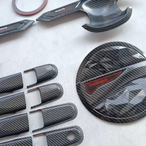 Paket Cover Handle Outer Pintu Tutup Tangki Mobil Terios 2018-2024 Carbon Variant