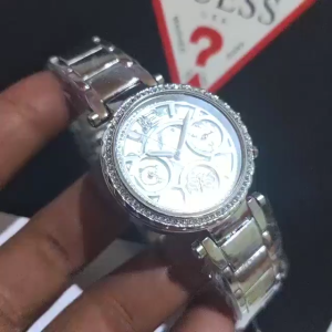 Promo Jam Tangan Wanita Guess GW0403L1 Solstice Silver Tone Case Silver Tone Stainless Steel Original Garansi 2 Tahun [✔COD][100% Authentic]