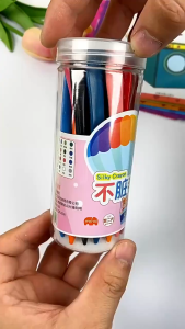 Silky Triangle Crayon for Kids Non Toxic Washable Cute Painting Crayon Buncho Crayon Murah Kids Drawing Set