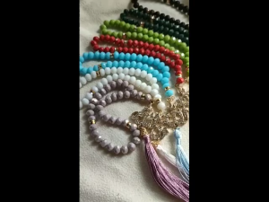 Tasbih Kristal Doff isi 33 Butir Lafaz Allah