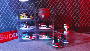 Hi-Q Home transparent sneaker shoes rack cabinet Acrylic Shoe Box Magnetic Clear Stackable Organizer Large Space Container Storage#XH002