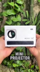 Projector Mini projector 4K Portable Android 10.0 Wi-Fi Projector with HD LED Resolution Support Smartphone Screen Android system Projektor TV Home Theater