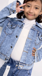 Terlaris: Celana Baggy Jeans Anak Perempuan & Jaket Jeans Usia 1-7 Tahun BY DE STORE FASHION