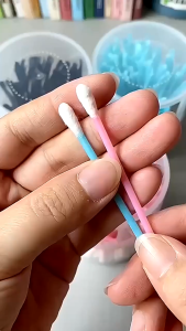 200Pcs bayi cotton buds spiral ear pick cotton swab