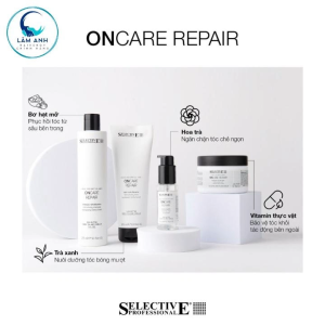 Selective Oncare Repair - Dầu gội & Dầu xả phục hồi siêu mượt 10ml x 2 Gói