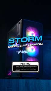 PC GAMING Rakitan Intel Core i5 4570 Full Set RAM 16GB SSD 128GB NVME VGA 4GB Murah Best Seller | STORM