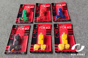 [Fox 40] Còi Trọng Tài Nhựa Có Dây Đeo Còi Thổi To Vang Phụ Kiện Thể Thao Bóng Đá Đồ Chơi Fox40