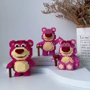 ZHBO Mainan Bricks DIY Lego Lotso karakter kartun 3D Puzzle Mini Nano Block Mainan Anak Perempuan