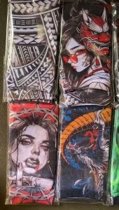 MANSET TATTO LENGAN PANJANG PRIA MOTIF BERGAMBAR KARAKTER PRINTING ELASTIS TIDAK PANAS BEBAS PILIH MOTIF