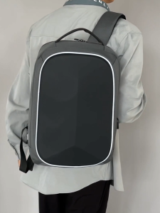 PC Hard Shell Bag Casual Lightweight Business Backpack Mens Trendy Cool Backpack 15.6 Inch Anti-theft Computer Bag