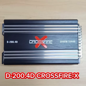 kimphat  CROSSFIRE-X เพาเวอร์คลาสดี4แชนแนล D-200.4D Power CLASS D 4CH. เครื่องเสียงรถยนต์ คลาสดี4แชนแนล D4CH ขับกลางแหลมรวมได้