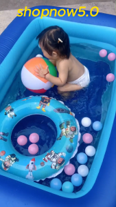 Bể Bơi Cho Bé Hồ Bơi Phao Bơm Hơi 3 Tầng Nhiều Kích Thước Đáy 2 Lớp Chống Trượt Van Xả Nước Tiện Dụng. Phù Hợp .