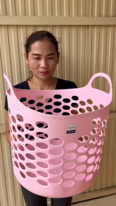 ตะกร้าผ้า Laundry Basket ตะกร้าพลาสติก ขนาด33*41*39ซม ไม่ใหญ่นะครับ ขนาดกลาง เกรดเอครับ