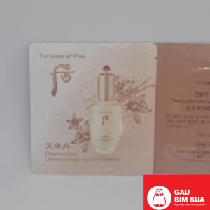 Whoo Cheonyuldan Ultimate Regenerative Essence 1ml - Brightening & Firming Serum for All Skin Types