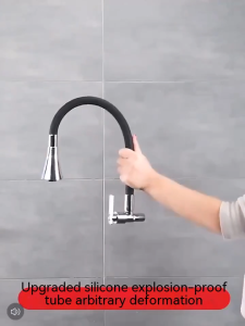 [24 hours delivery] Faucets For Sink Kitchen 720° Rotate Flexible Wall Mounted Faucet 2 Mode Cold Water Tap Faucet Gripo For Lababo