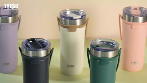Tyeso Botol Minum Sedotan 550ml TS-8766 Thermos Cup Vacuum Insulated Stainless Steel