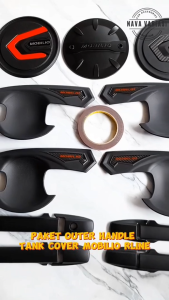 Paket Outer Cover Door Handle & Tank Cover Mobil Honda Mobilio Hitam Rline All Variant