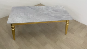 EWJ -  High Standard Coffee Table With Marble Top Meja Makan Moden Cantik Murah