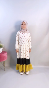 CF Kids Gamis Anak Perempuan Motif Bunga Cyra
