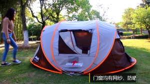 Hewolf 5-8 People Fully Automatic Outdoor Camping Tent Windproof Waterproof Pop Up Family