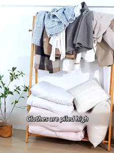 Storage box Qianniao grid household thickened large capacity clothes quilts moisture-proof dustproof moving packing organizing bags