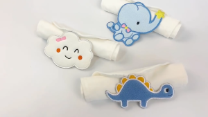 Baby Backrest Soft Cotton Sweat Absorbing Handkerchief Cartoon Animal Personal Care