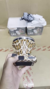 Senter Kepala Luby L-1912 L/K 50watt Art Master Tahan Hingga 50 Jam | Senter Kepala Super Terang Luby L 1912 L (50w) Motif Batik Cahaya Putih | Headlamp Waterproof Anti Air Rechargeable Usb Isi Ulang Baterai Jumbo Polymer 6.000 Mah - Vas