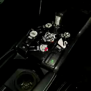 Chốt cắm đai an toàn trên ô tô đính đá theo xe hình Vương miện thiên nga toyota hyundai honda mazda kia mercedes