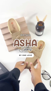 ONE LOVE ASHA SEPATU BUSTONG FLAT MULES WANITA