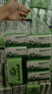 TISSUE GREEN SOFT PANDA (ISI 6) FREE KOTAK TISSUE (COD)