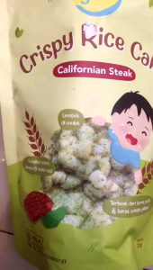 Grouu Puffs/Crispy Rice Snack Cemilan Biskuit Bayi Makanan Ringan Tanpa Pengawet Non MSG