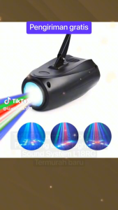 TaffLED Lampu Sorot LED Spotlight EU Plug 240V 10W - L18RG / Lampu Laser Panggung Jarak Jauh / Lampu Disco Warna Warni / Lampu Hias Laser