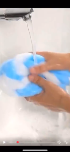 Soft Loofah Lather Bath Sponge Shower Puff Mesh Pouf Body Wash Ball Bubble Washcloth