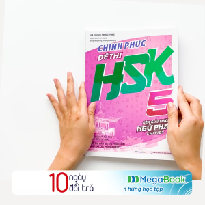 Sách- Chinh phục đề thi HSK 5 (Kèm giải thích ngữ pháp chi tiết)+DVD tài liệu