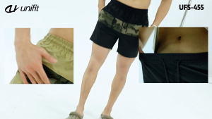 UNIFIT Mens Puff Grid Board Shorts Above The Knee Beach Short UFS-455