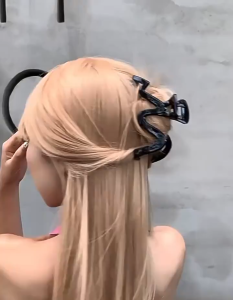 Jepit Rambut Korea Model M: Aksesoris Rambut Salon & Jepitan Rambut Wanita Jedai Rambut Tebal Hair Claw Clip