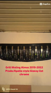 GRILL GERIL DEPAN WULING ALMAZ 2019-2022 PRADO APPOLO STYLE BAHAN PLASTIK ABS