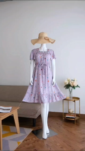 Daster Rayon Premium Midi Serie Salsa by Ayuri Muat Ld 96 s/d Ld 110cm Pb 105cm