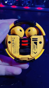 Transformers (Transformers) TF-T23 Bluetooth headset semi-dalam-telinga wireless Bluetooth 5.4 running HIFI kesan bunyi panggilan pengurangan bunyi audio dan penyegerakan gambar kehidupan bateri super panjang [Bluetooth 5.4 + 13mm bulatan dinamik besar]