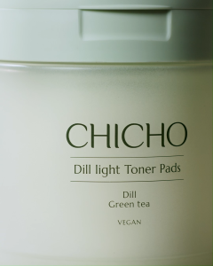 Nước hoa hồng thuần chay dạng miếng CHICHO Dill Light Toner Pads 220g/80 miếng