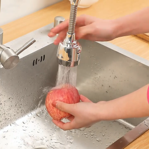 Elite Kitchen - 360° Swivel Kitchen Sink Faucet Spray Head Water Saving Flexible Faucet Nozzle Spout Water Tap Sink Faucet Kitchen Sink Dapur Water Saving Sink Tap Faucet Nozzle 360°Swivel Tap Extension 水龙头节水器增压花洒器